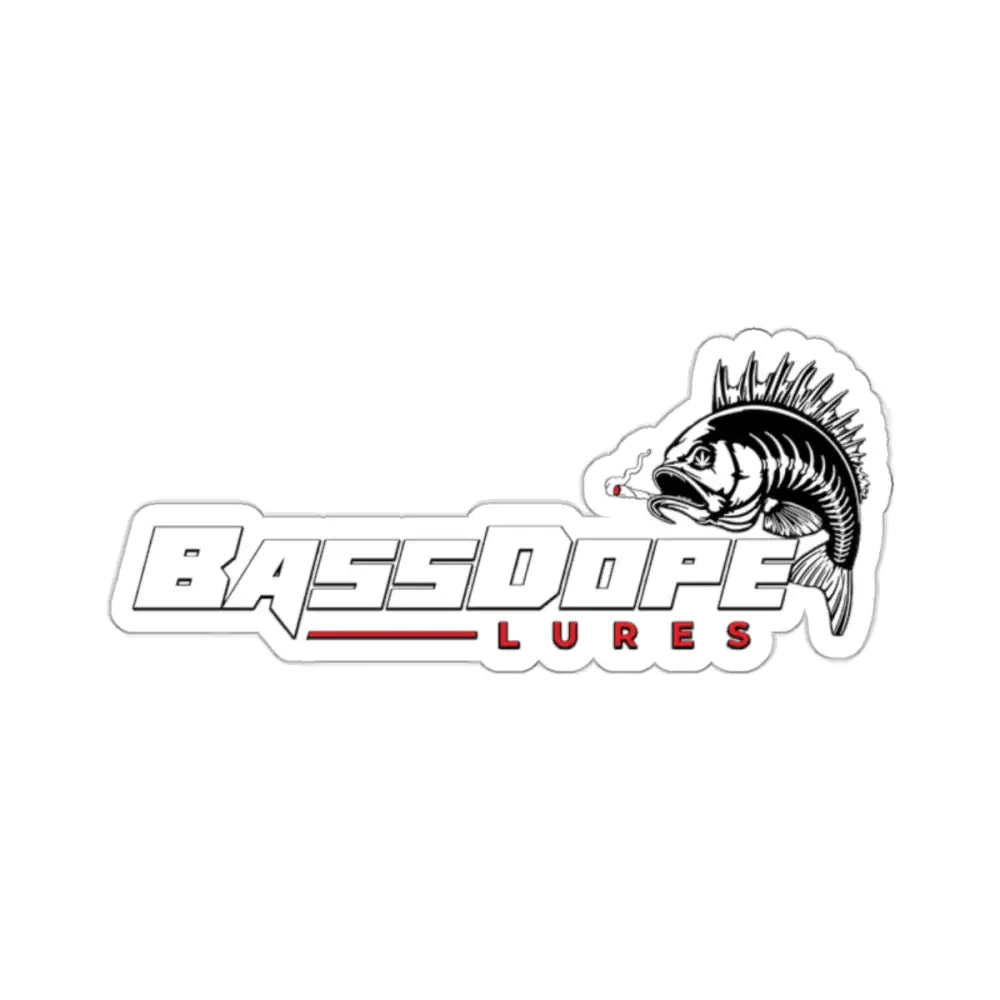 Bassdope Logo V2 Kiss-Cut Stickers - 2’’ × 2’’ / White - Paper products