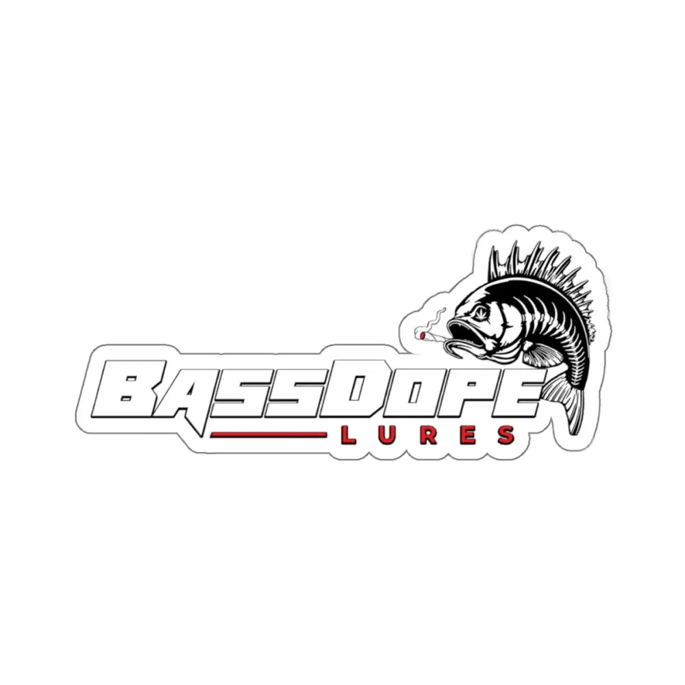 Bassdope Logo V2 Kiss-Cut Stickers - 4’’ × 4’’ / White - Paper products