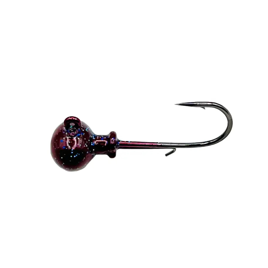 Drag Weed Football Ned Jig (3pk) - Red Rocket / 1/4oz / 1/0 - fishing lures