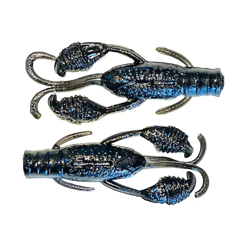 Escobar Craw Jig Trailer (6pk) - Black Magic - fishing lures