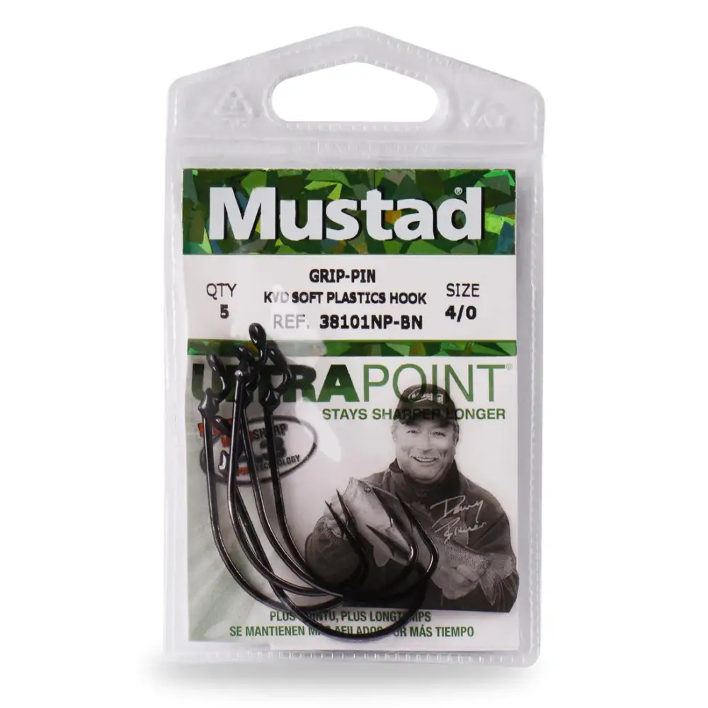 Mustad KVD Grip-Pin® Soft Plastic Hook (5pk)