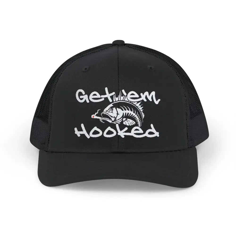 Bassdope Get ’em Hooked Snapback Trucker Cap - Hats