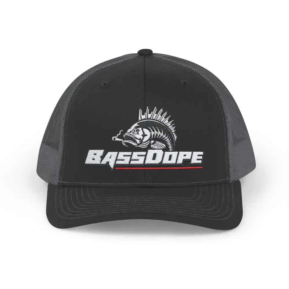 Bassdope Skeleton Fish Snapback Trucker Cap - Hats