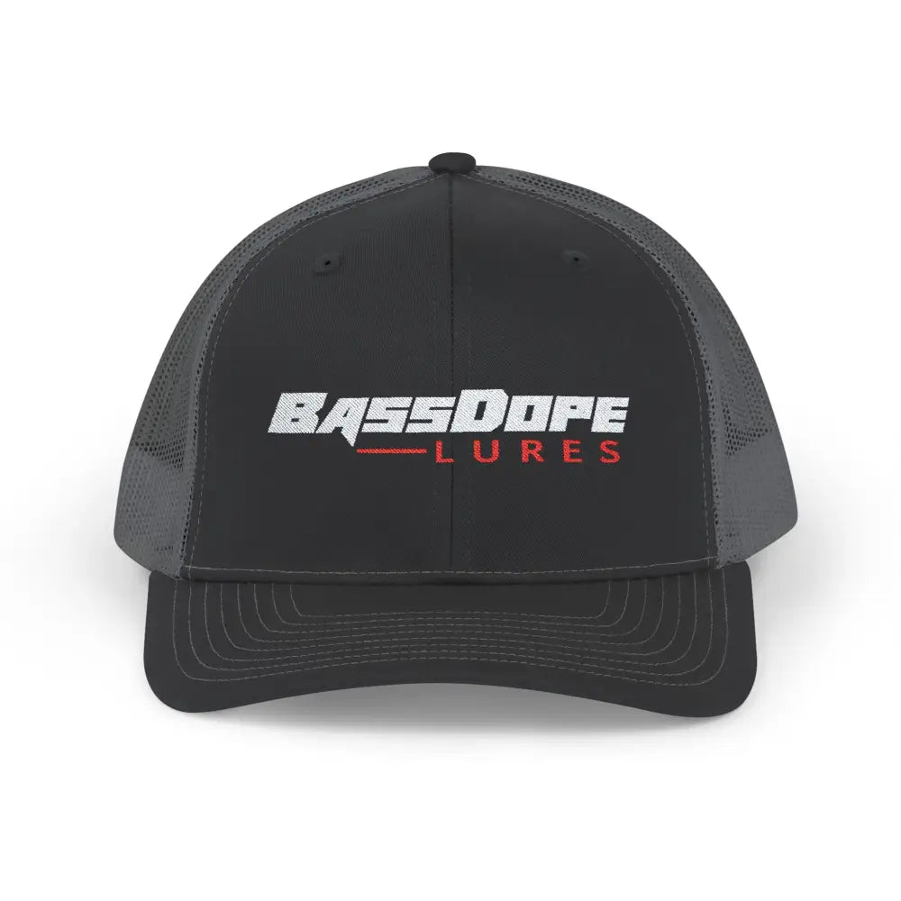 Bassdope Snapback Trucker Cap - Black / Charcoal / One size - Hats