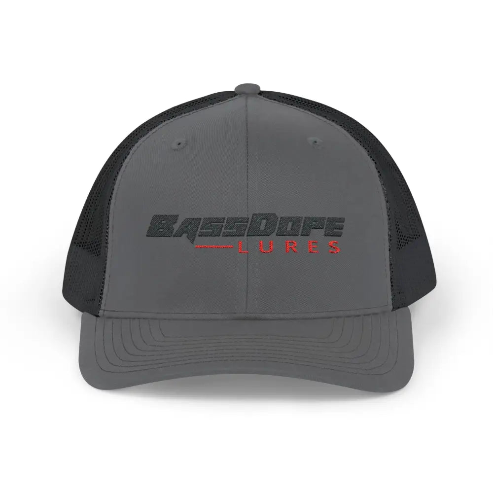 Bassdope Snapback Trucker Cap - Charcoal / Black / One size - Hats