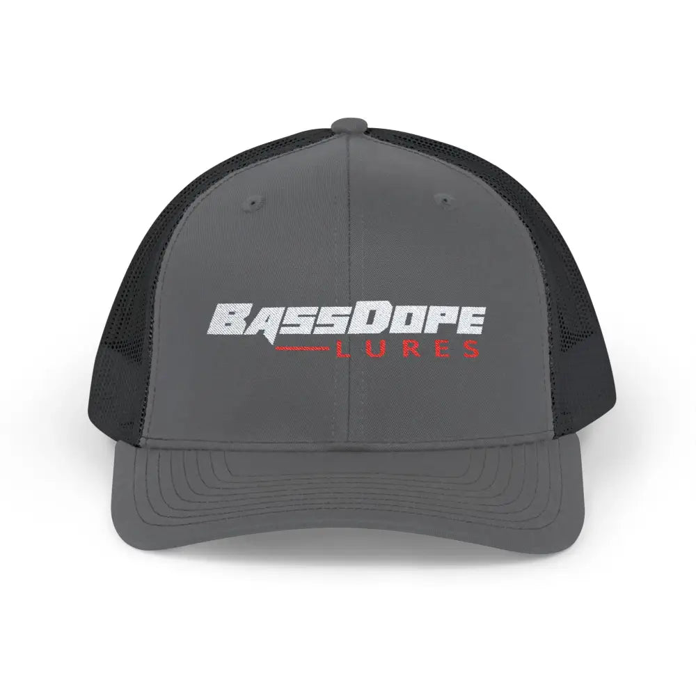 Bassdope Snapback Trucker Cap - Charcoal / Black / One size - Hats