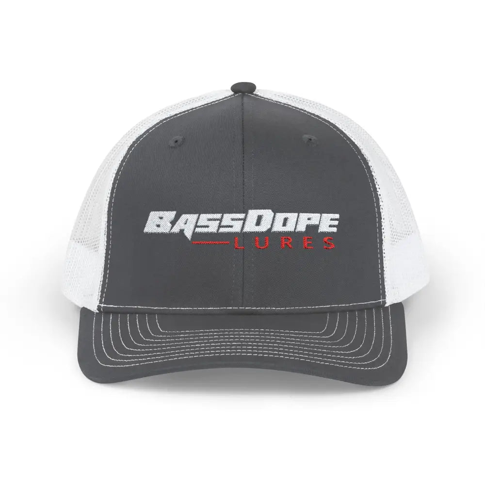 Bassdope Snapback Trucker Cap - Charcoal / White / One size - Hats