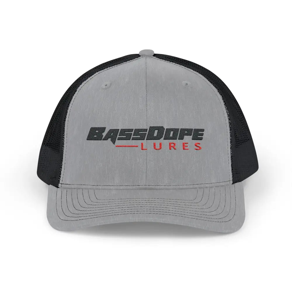 Bassdope Snapback Trucker Cap - Heather Grey / Black / One size - Hats