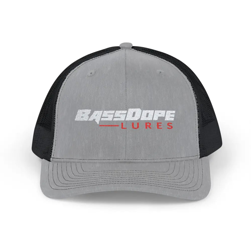 Bassdope Snapback Trucker Cap - Heather Grey / Black / One size - Hats