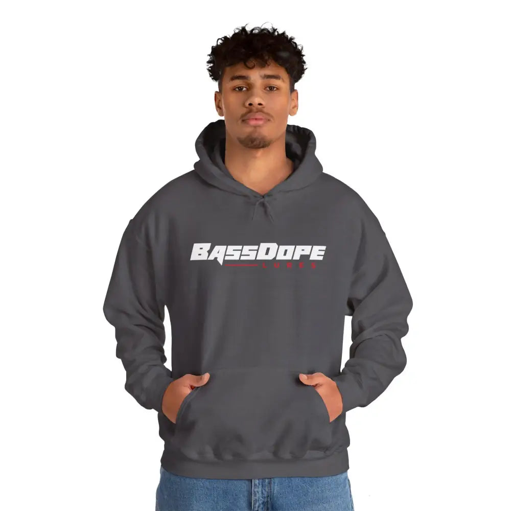 Bassdope Unisex Heavy Blend™ Hooded Sweatshirt - Charcoal / S - Hoodie