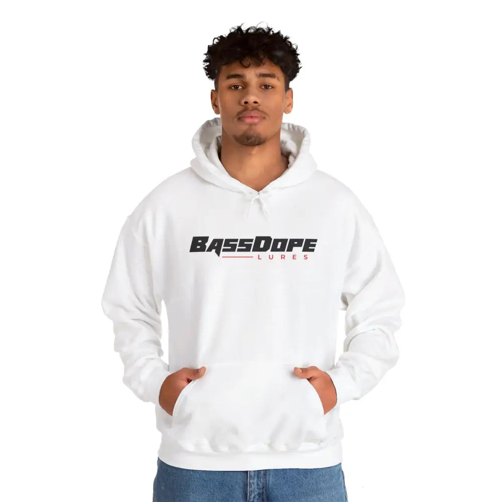 Bassdope Unisex Heavy Blend™ Hooded Sweatshirt - White / S - Hoodie