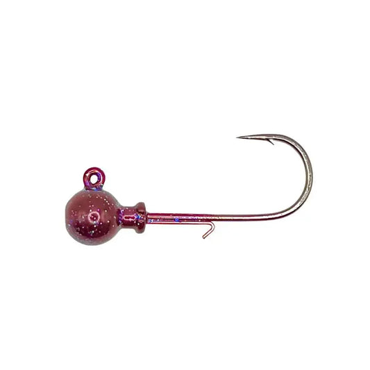 Disco Biscuit Ball Head Jig (3pk) - Red Magic / 1/8oz / 1/0 - fishing lures