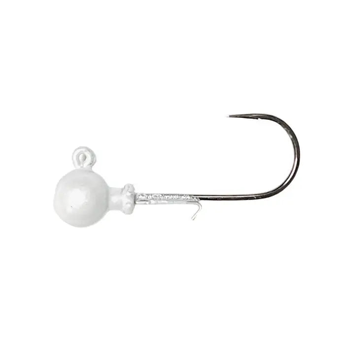 Disco Biscuit Ball Head Jig (3pk) - White Lady / 1/8oz / 1/0 - fishing lures