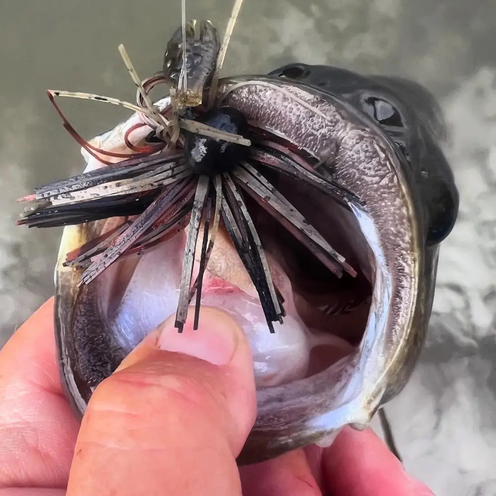 bass fishing with finesse lures Footballs Finesse Jig for Precise Fishing Performance – Bassdope Lures