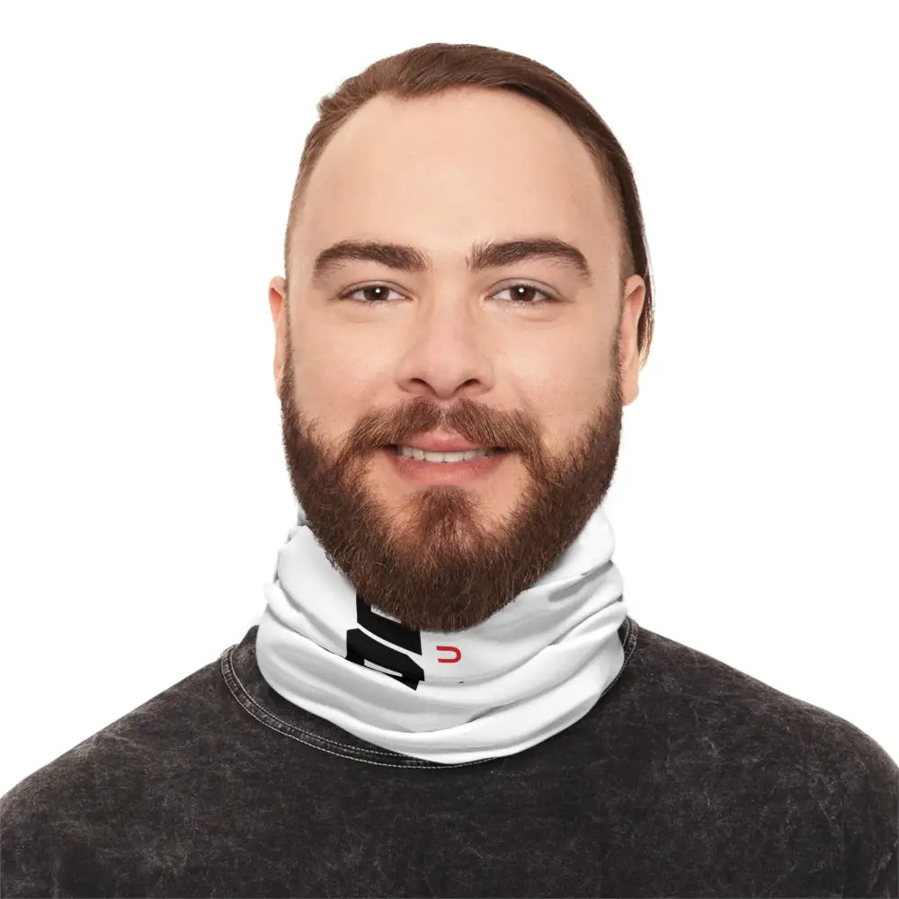 Lightweight Neck Gaiter (White) - All Over Prints