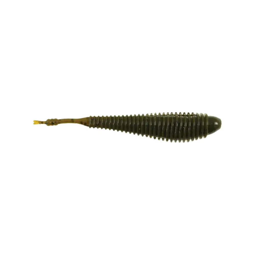 Missile Baits Spunk Shad - Green Pumpkin / 3.5’ - 10pk - fishing lures