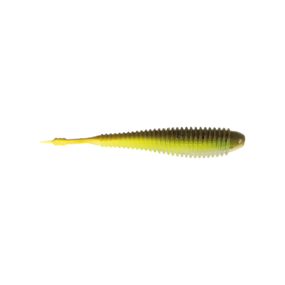 Missile Baits Spunk Shad - Green Pumpkin Delight / 3.5’ - 10pk - fishing lures