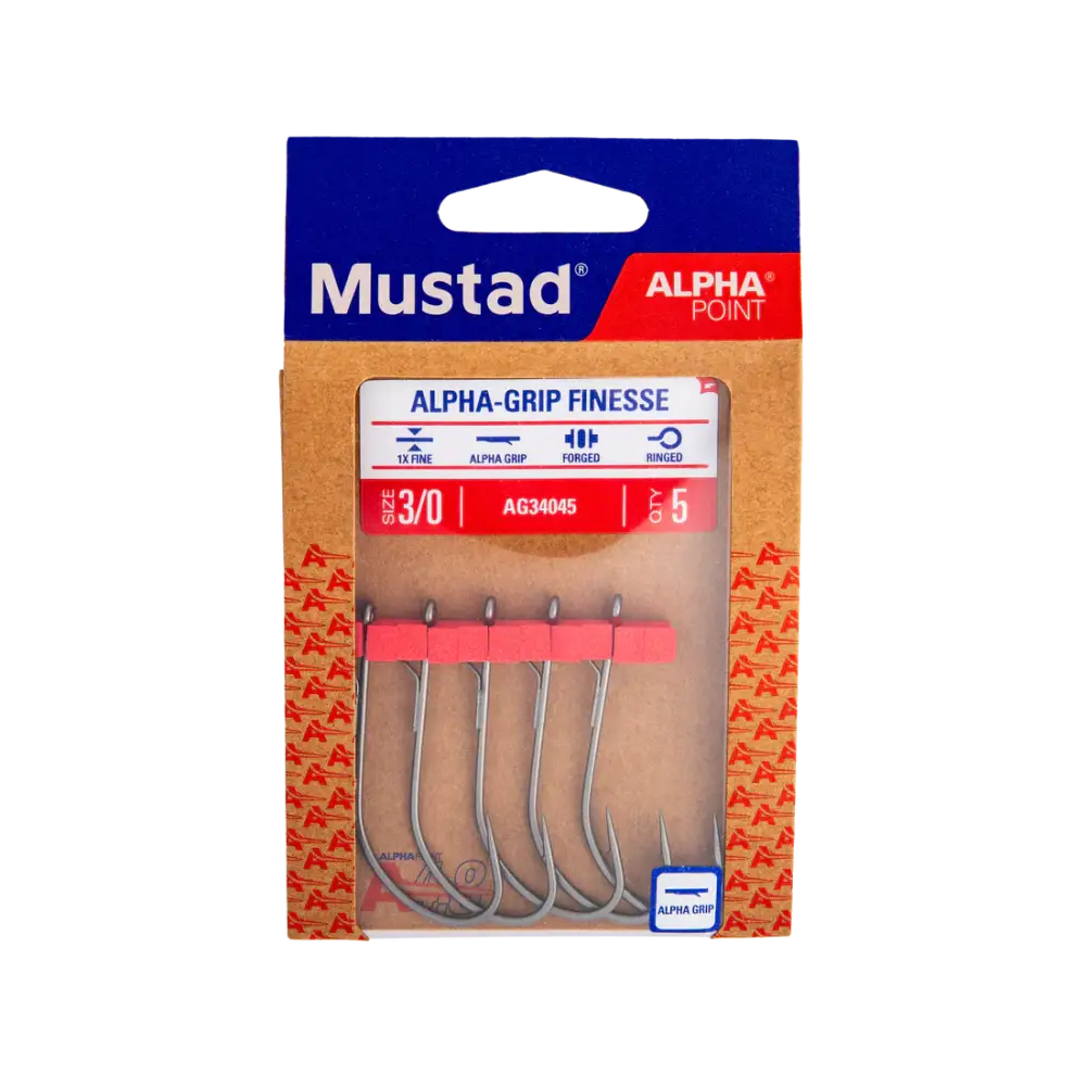 Mustad Alpha-Grip Finesse Hook (5pk)