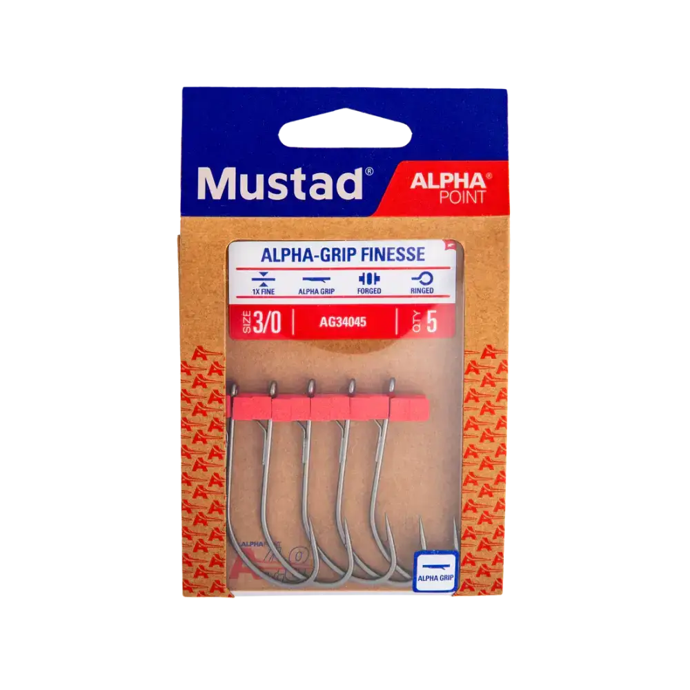 Mustad Alpha-Grip Finesse Hook (5pk)