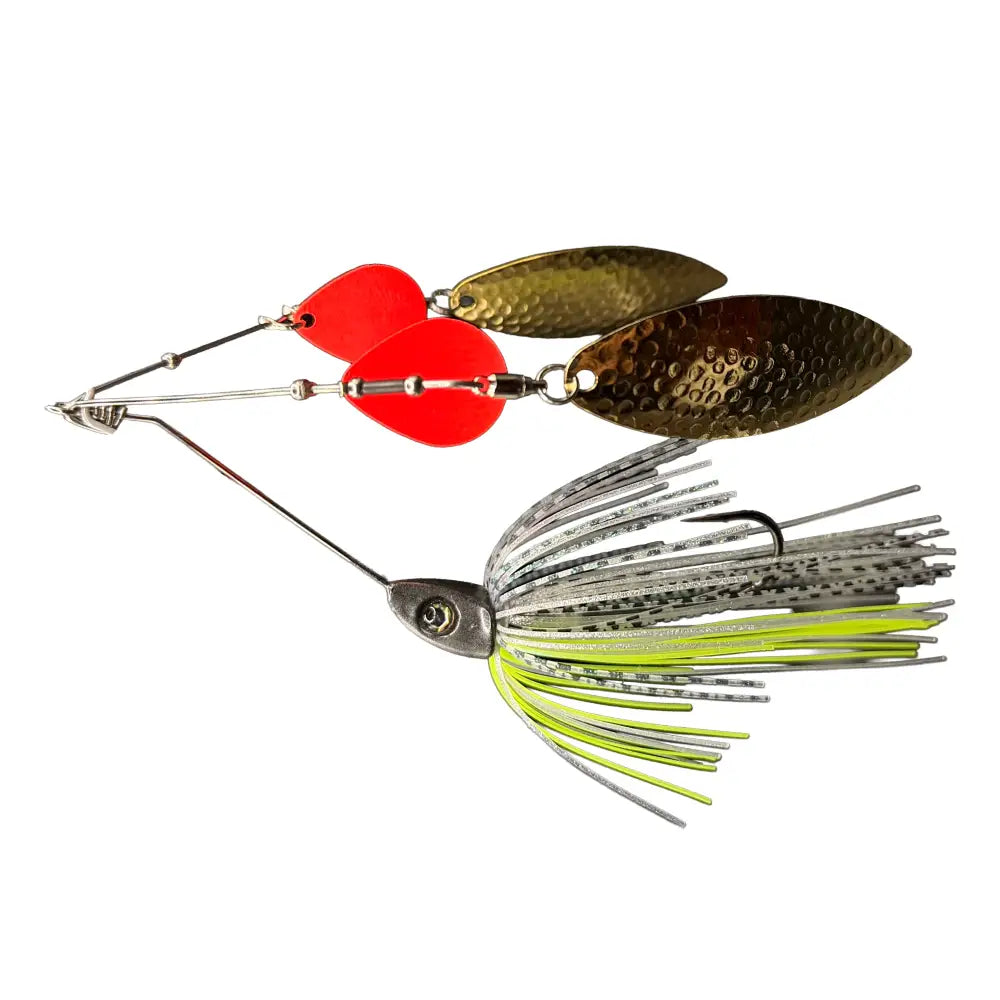 Speedball TwinSpin Spinnerbait - Lemon Lime / 3/8oz - fishing lures
