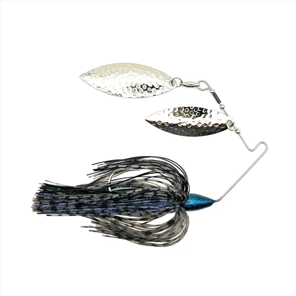 Superman Double Willow Spinnerbait - Blue Madman / 3/8oz - fishing lures