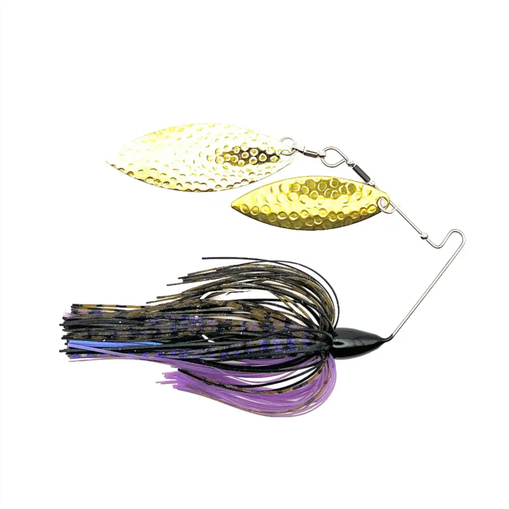 Superman Double Willow Spinnerbait - Purple Haze / 3/8oz - fishing lures