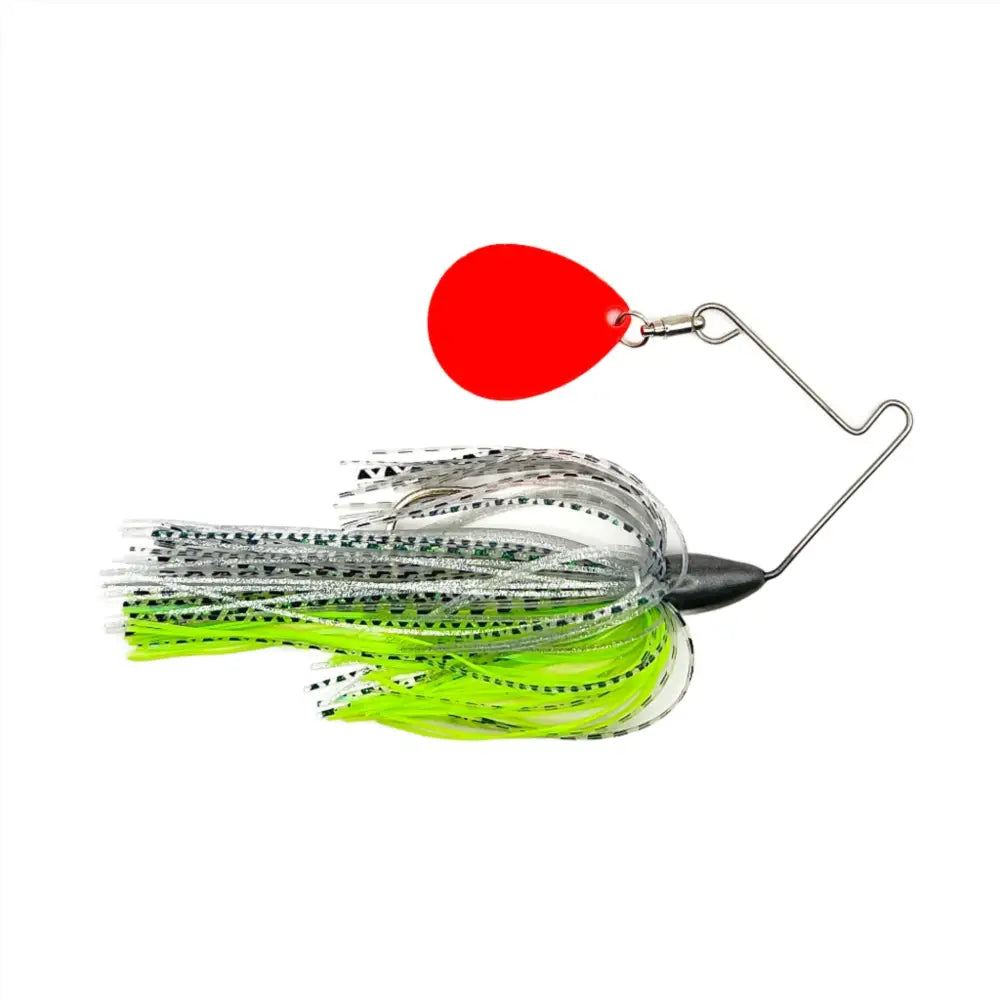 Superman Single Colorado Compact Spinnerbait - Lemon Lime / 3/8oz - fishing lures