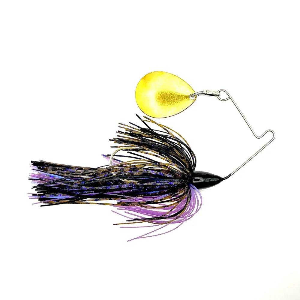 Superman Single Colorado Compact Spinnerbait - Purple Haze / 3/8oz - fishing lures