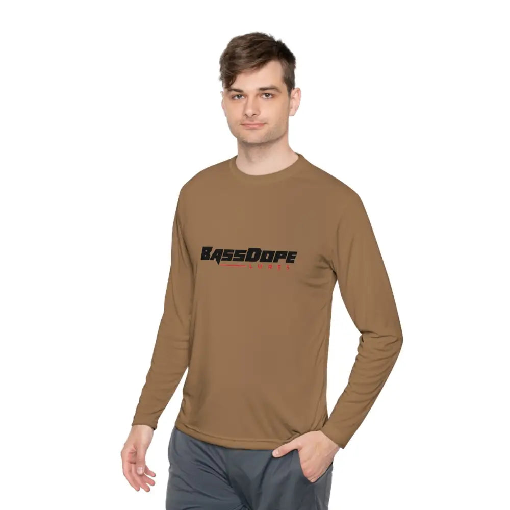 Unisex Lightweight Long Sleeve Tee - Woodland Brown / XS - Long-sleeve