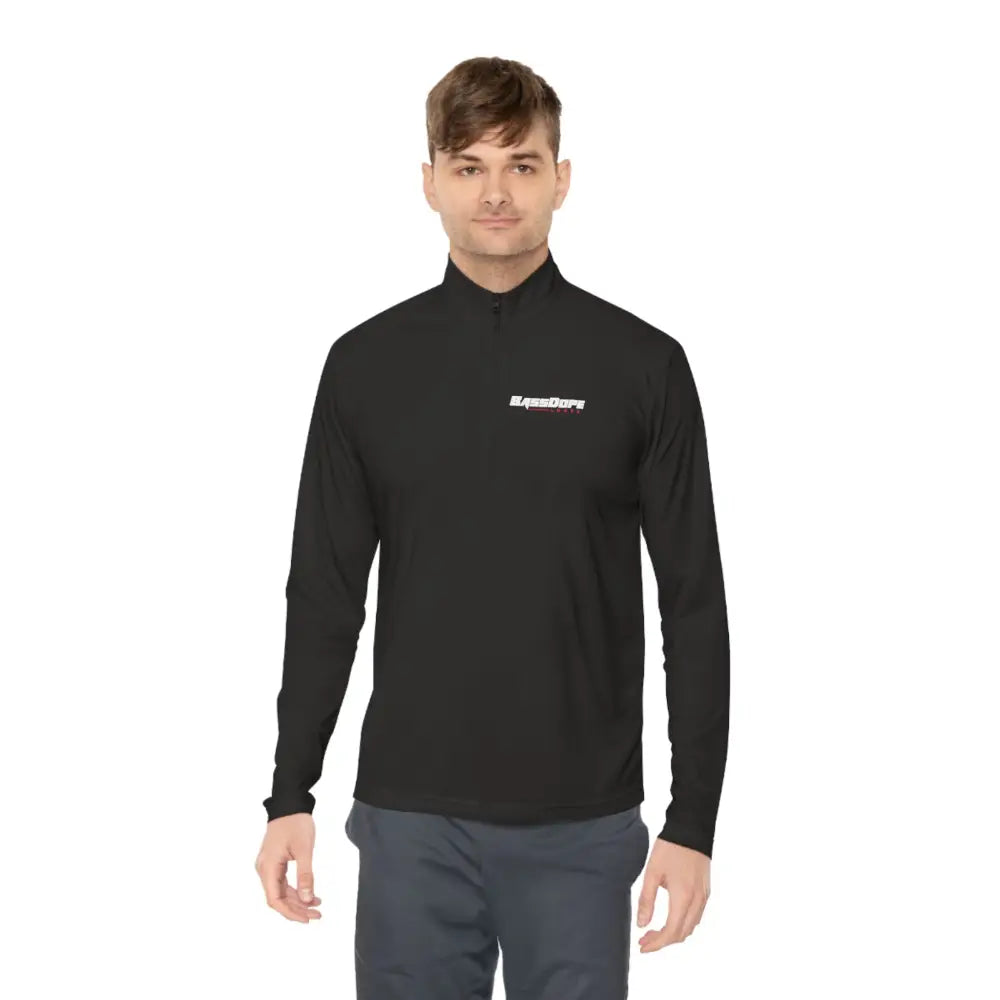 Unisex Quarter-Zip Pullover - Black / S - Long-sleeve