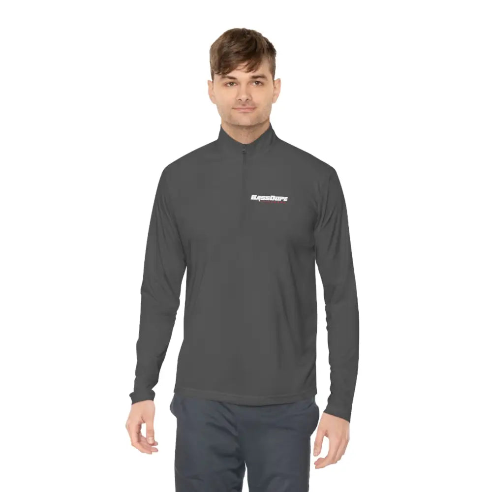 Unisex Quarter-Zip Pullover - Iron Grey / XS - Long-sleeve