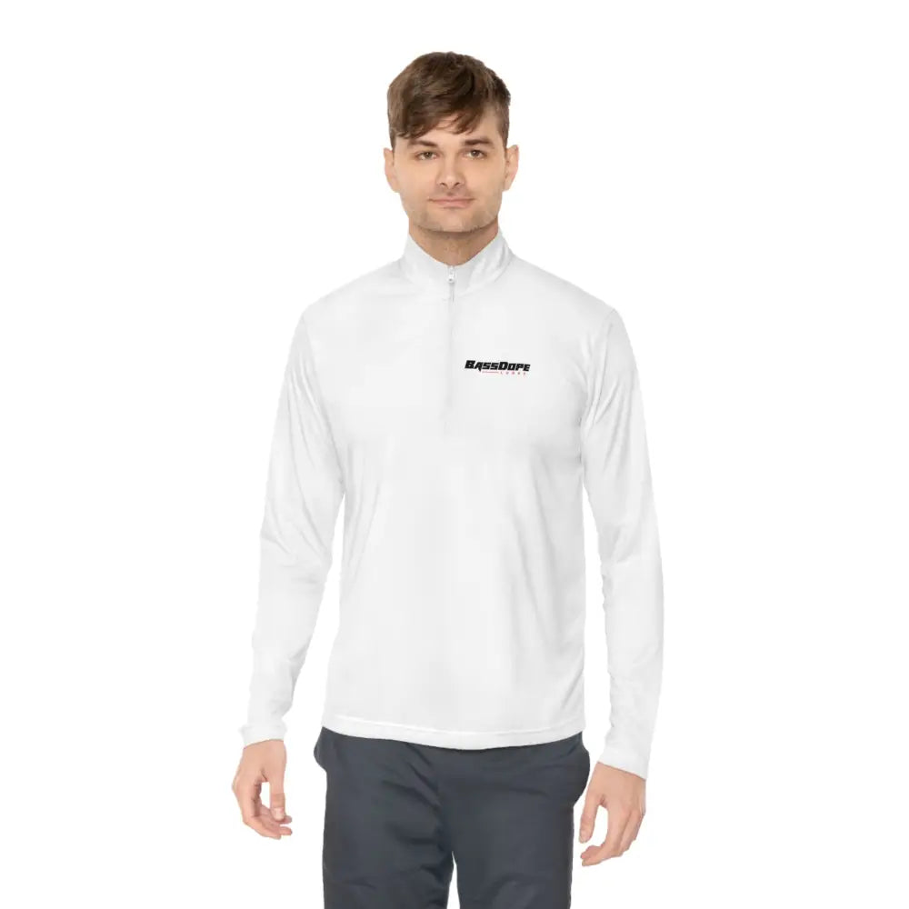 Unisex Quarter-Zip Pullover - White / S - Long-sleeve